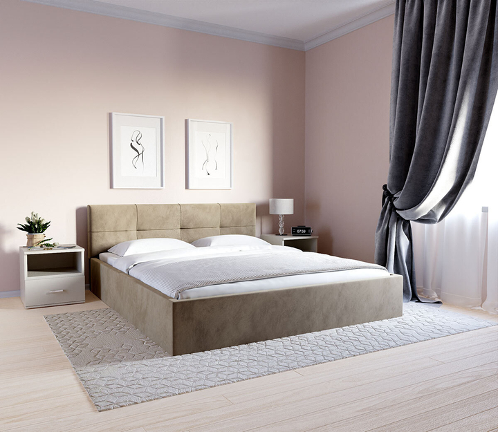 Двуспальная кровать с подъемным механизмом Оптима Лайт, 140х200