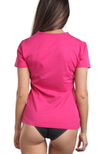 Женская футболка из хлопка (Размер: S) (Цвет: фиолетовый)