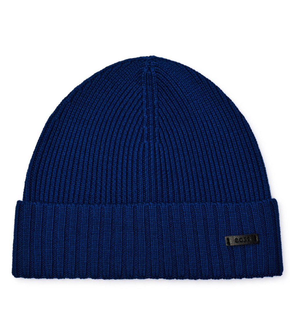 Хлопковая шапка Fati BOSS BLACK - темно-синий(50495306)