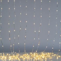 Светодиодная новогодняя гирлянда ЭРА ENIN-300WL гирлянда занавес водопад теплый белый 3*2,8 м 280 LED IP20