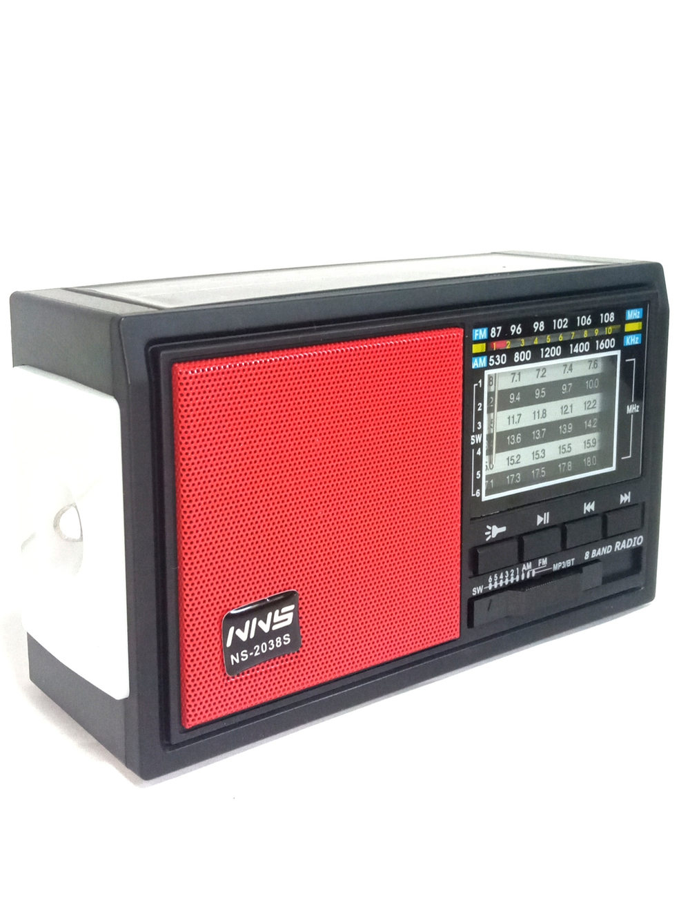 Радиоприемник NNS NS-2038S +MP3 USB/TF Solar панель