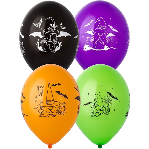 Шар латекс пастель 14"35см Гномы хэллоуин