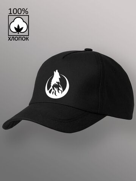 Бейсболка Волк воет на луну