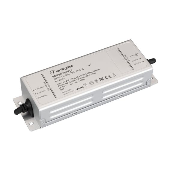 Блок питания ARPJ-LG-566700-PFC-B (240W, 25-56V, 3.5-6.7A) Arlight 055273