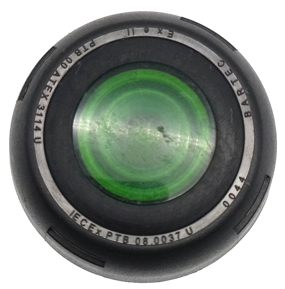 Кнопка BARTEC PTB 00 ATEX 3114 U зелёная, взрывозащищенная, IECEx II, PTB 08.0037 U 0044
