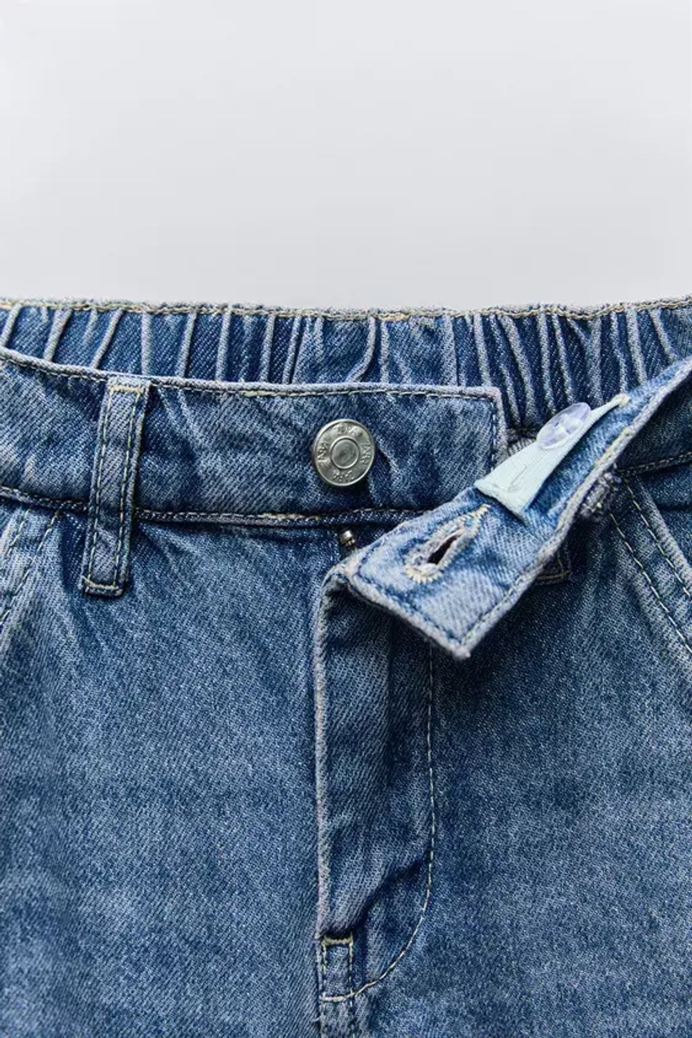 ZARA ДЖИНСЫ КАРГО, СИНИЙ