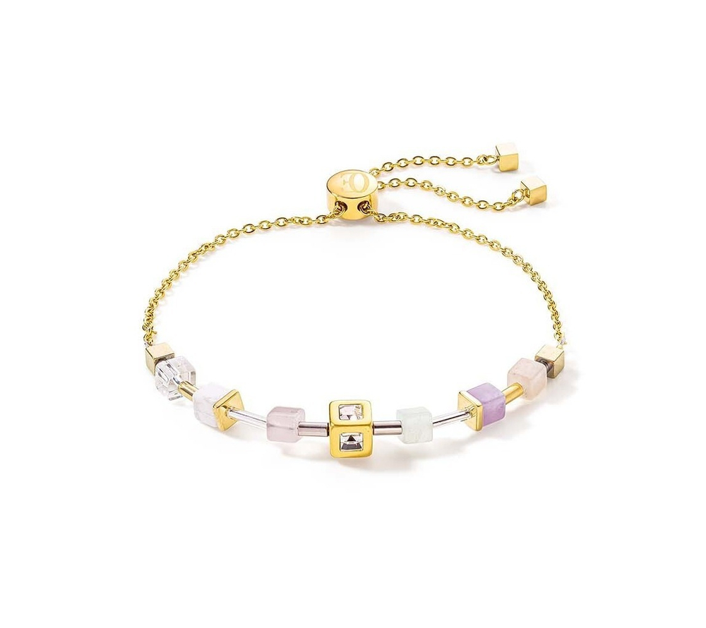 Браслет Coeur de Lion Multicolour Pastel 1 5087/30-1522 цвет розовый, белый, золотой