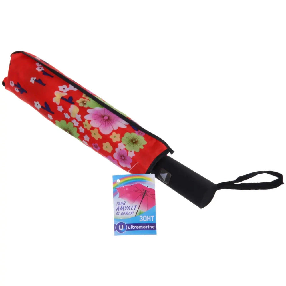Зонт женский полуавтомат «Эфес», микс 6 цветов, 8 спиц, d-100см, длина в слож. виде 30см