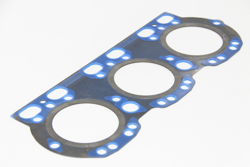 Прокладка ГБЦ ЯМЗ 236НЕ, БЕ, 6562.1 н/о а/м МАЗ метал.,общая ГБЦ, синий силикон (ПТП64)
