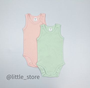 Боди-маечки хлопковые, Нефрит/жемчуг