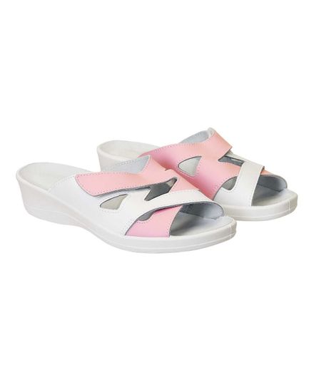 Сабо "Илона" жен. (белый/розов)