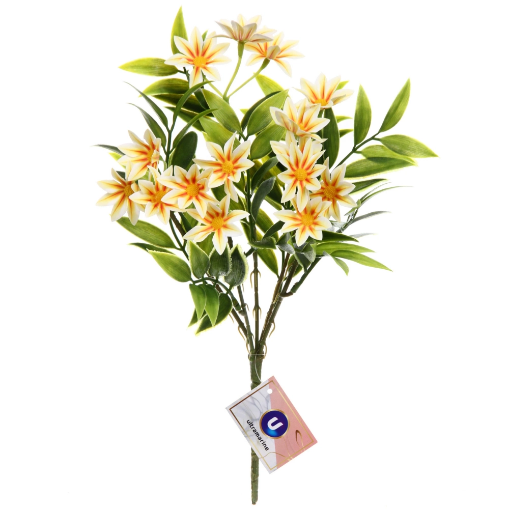 Искусственные цветы «Волшебство лета» 32см Космея 15 цветков желтые