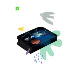 Пенал 1 отделение 200х140х40 Berlingo Space world, откидная планка, ткань