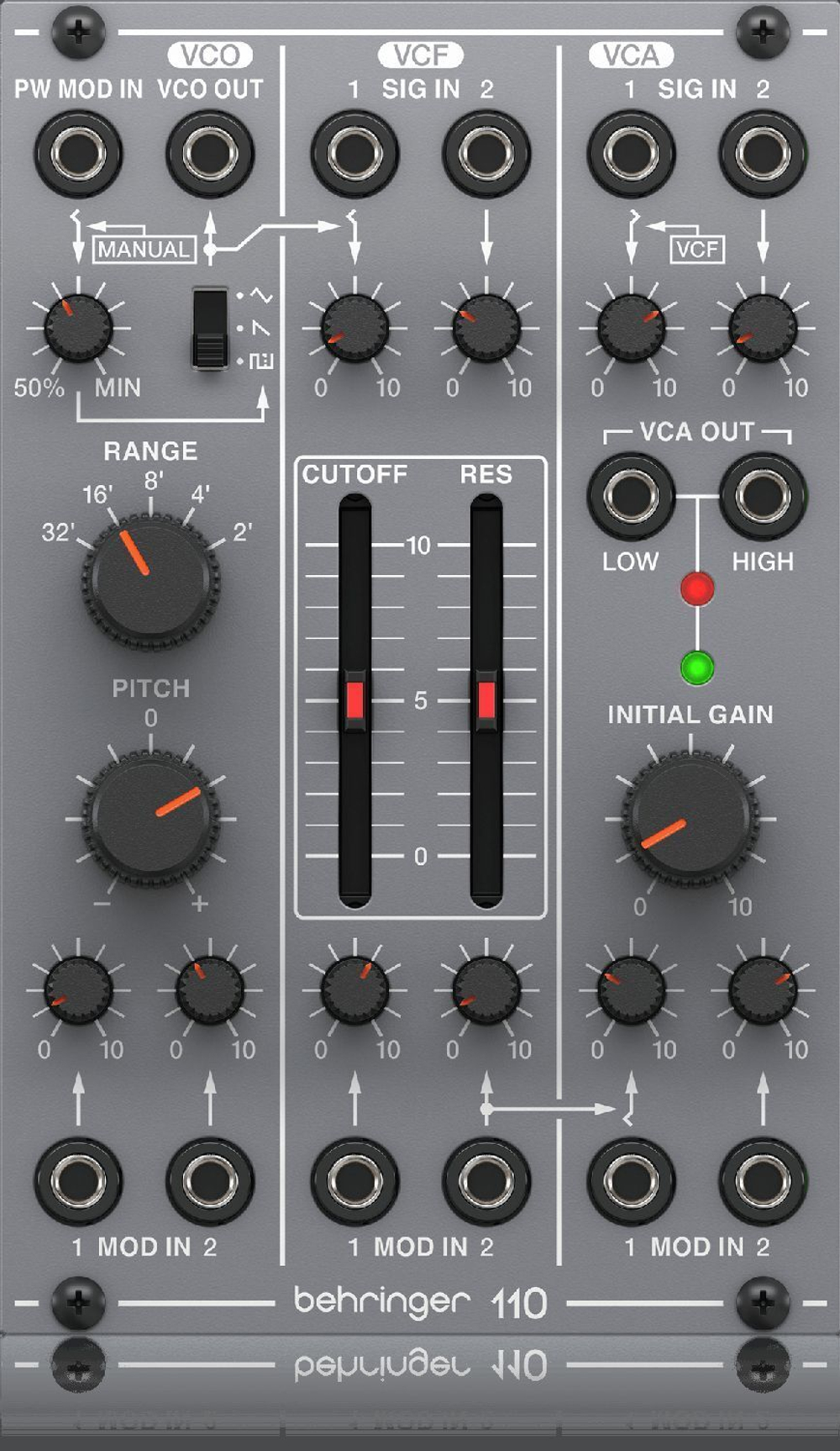Модульный блок BEHRINGER 110 VCO/VCF/VCA