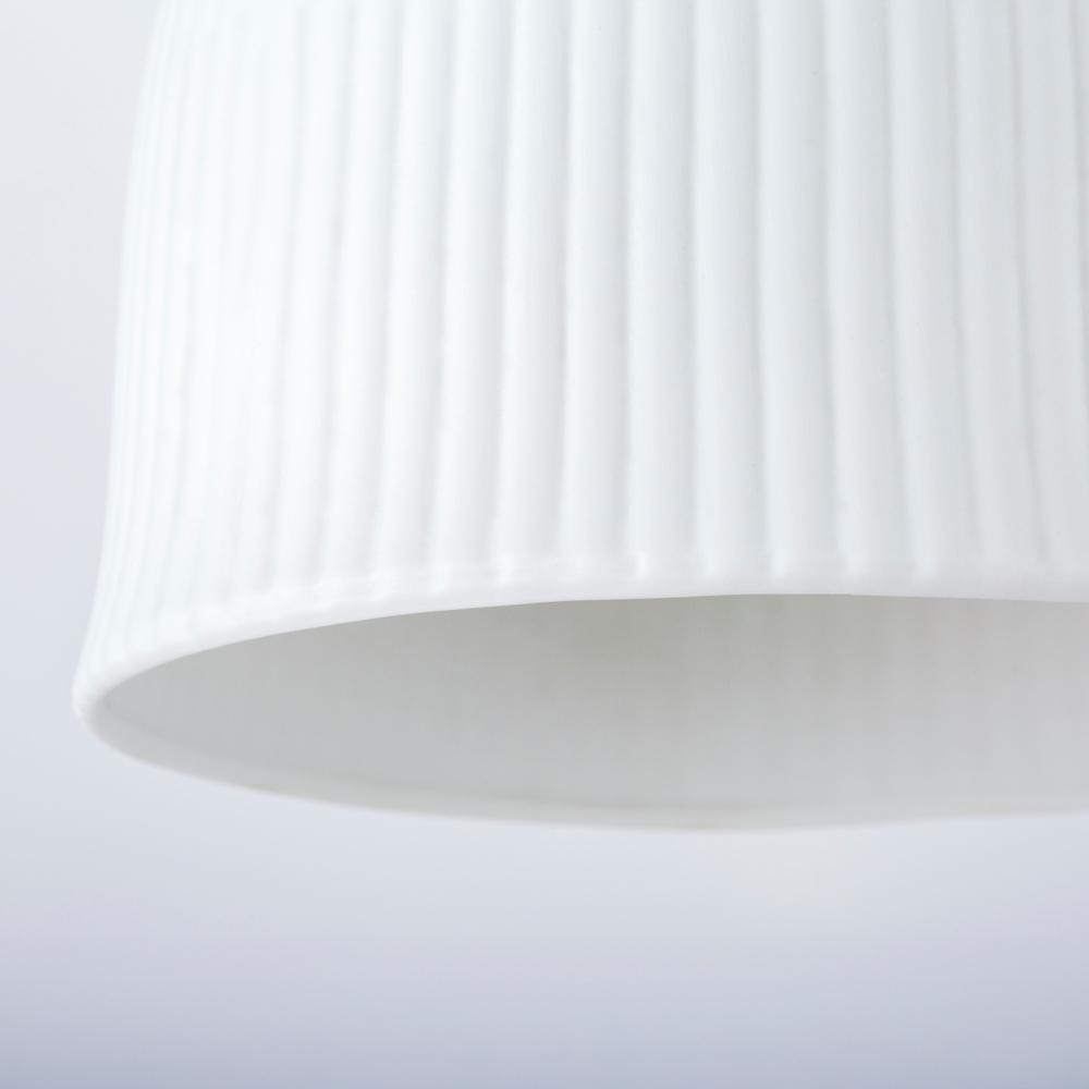 799013 Подвес CERAMO 1х12W E27 ЛАТУНЬ/БЕЛЫЙ