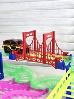 Трек "Вираж" 200см со световыми эффектами, светится в темноте (200762115)