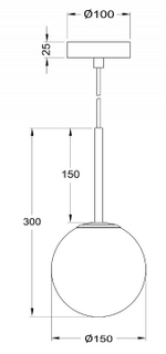 Подвесной светильник Maytoni Basic form MOD321PL-01G1