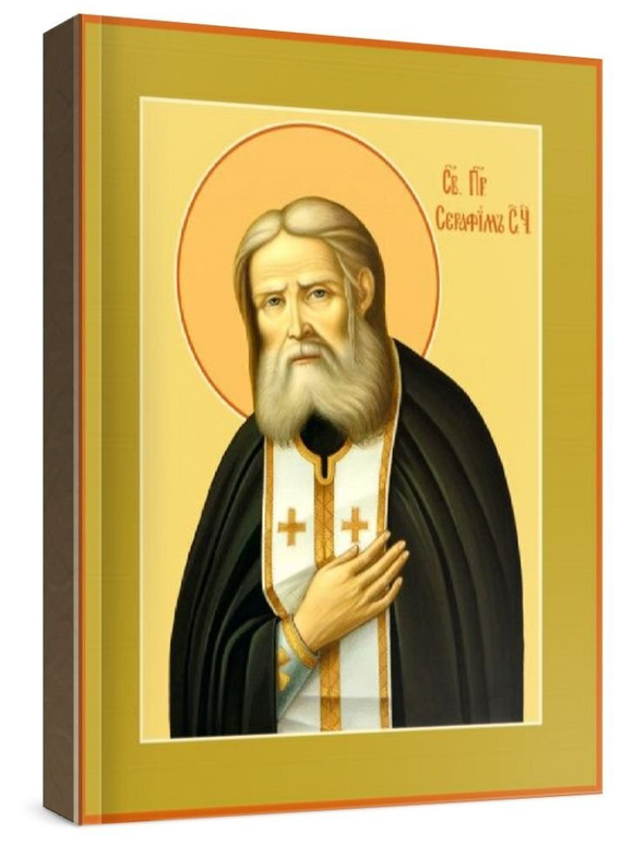Серафим Саровский (рукописная икона)