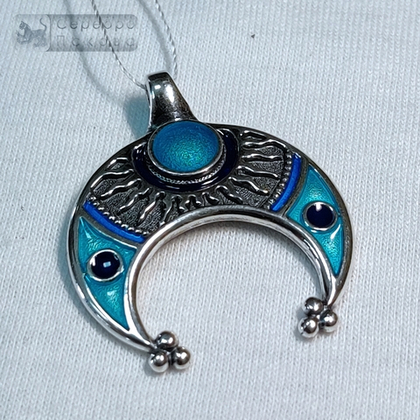 Подвеска "Лунница" эмаль большая