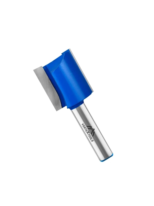 ФРЕЗА ПАЗОВАЯ ПРЯМАЯ С ДВОЙНЫМ ЛЕЗВИЕМ ХВОСТОВИК - 8мм, D-24мм, H-25,4мм, L-60,5мм