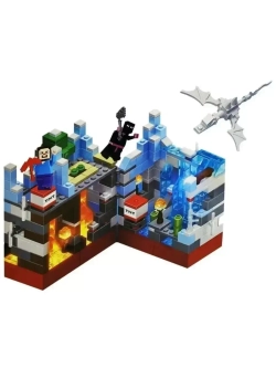 Конструктор Майнкрафт Битва за крепость 340 деталей/10000