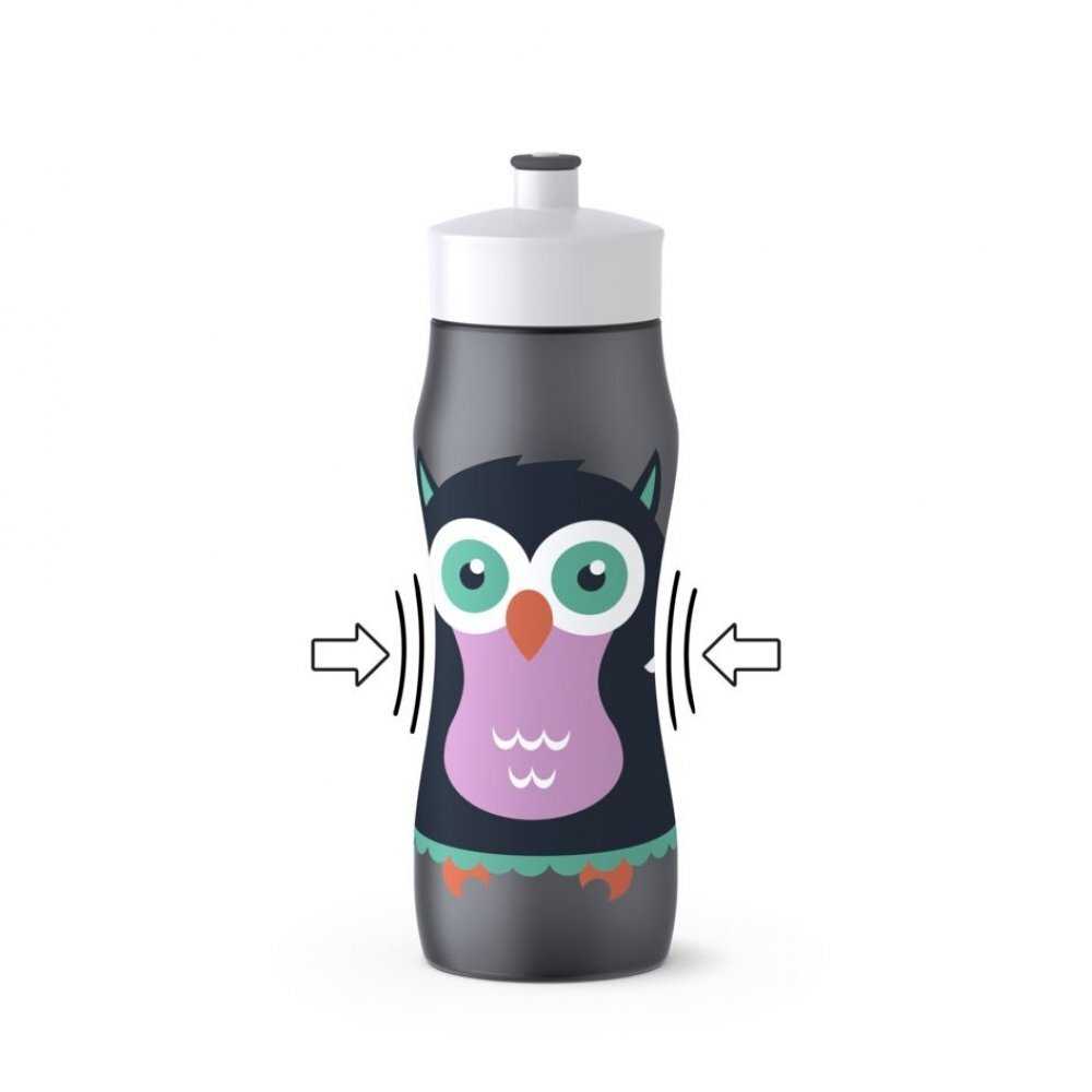 Бутылка для воды 0.6 л Tefal Squeeze Big Owl K3201112