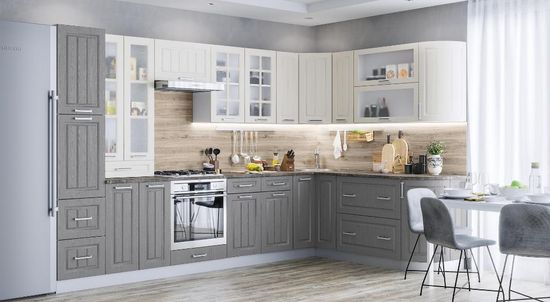 вариант компоновки модульная кухня ЛУКСОР