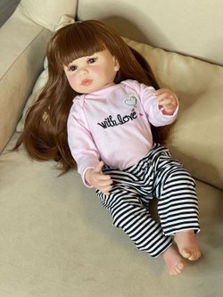 Кукла Реборн виниловая 55см в пакете (FA-320)