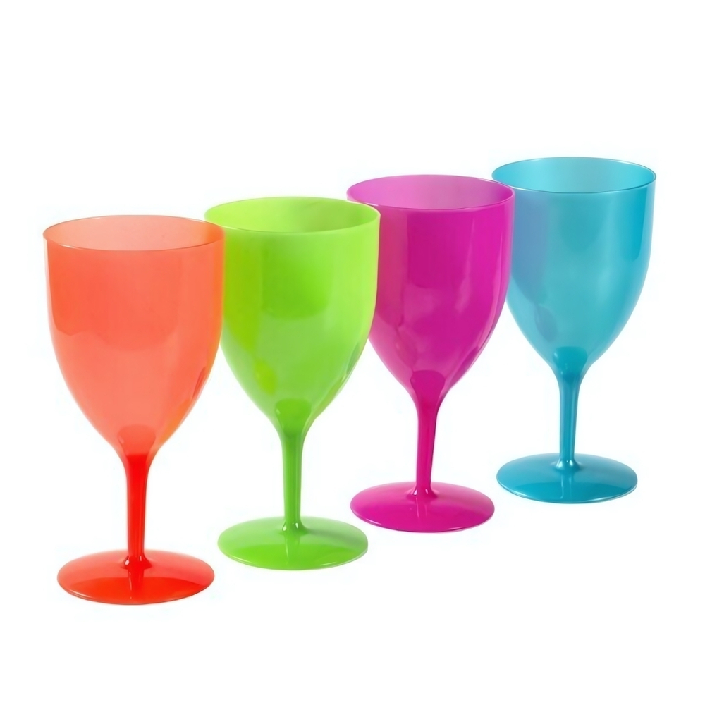 Бокал пластиковый "Салют" 400мл цвет в ассортименте