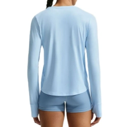 Женская теннисная футболка с длинным рукавом Nike One Classic Dri-Fit Long-Sleeve Top - hydrogen blue/white