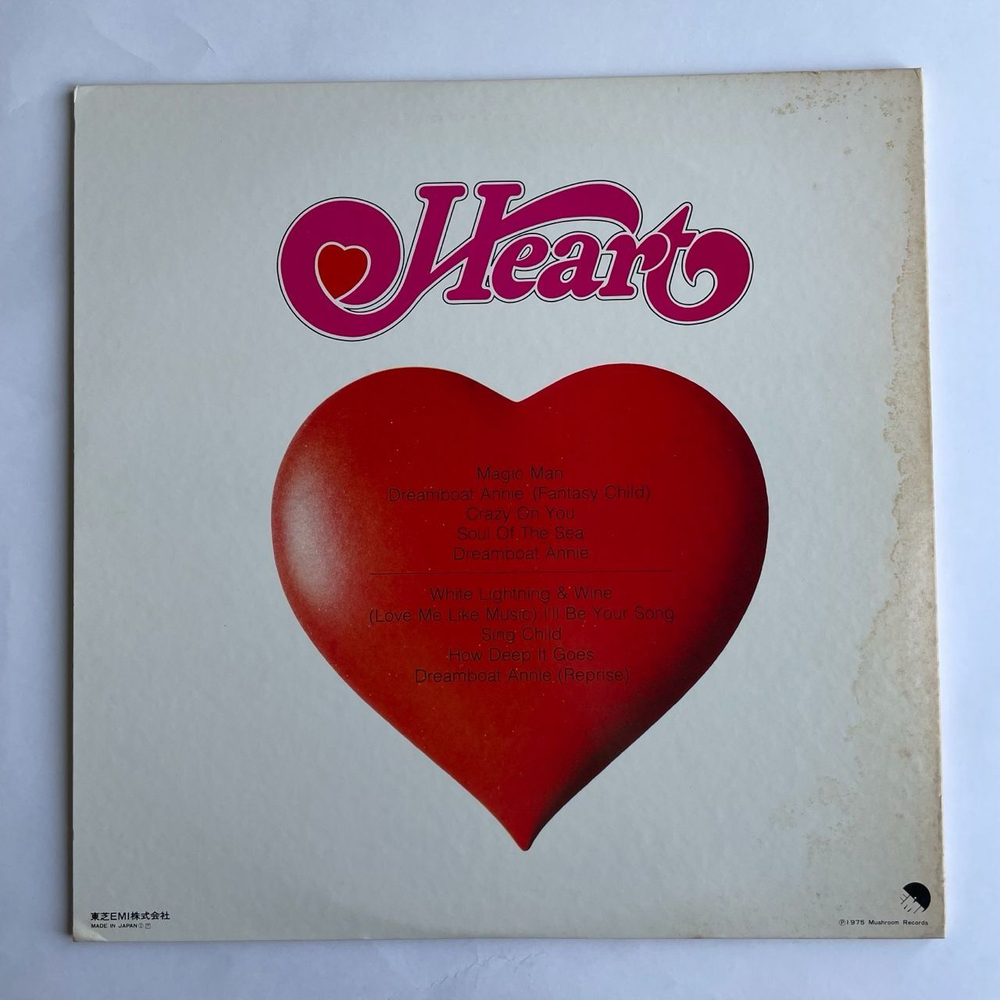 Винтажная виниловая пластинка LP Heart Dreamboat Annie (Japan 1977) (No Obi) Magic Man
