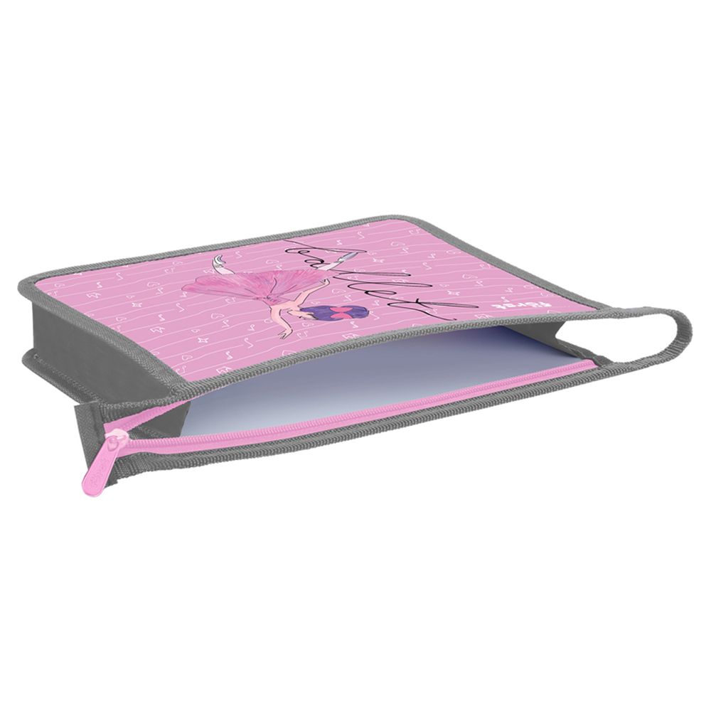 Папка для тетрадей 1 отделение, А5, Först "Ballet", 240*205*40мм, пластик, на молнии