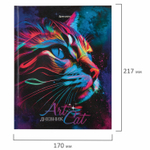 Дневник 5-11 класс 48 л. твердый BRAUBERG глянцевая ламинация с подсказом "Space cat" (6 штук в упаковке)