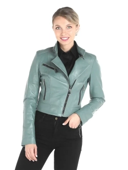 Косуха кожаная куртка женская Турция