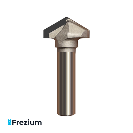 Галтельная V-образная фреза алмазная по дереву 30x12x13.6 120 градусов PCD