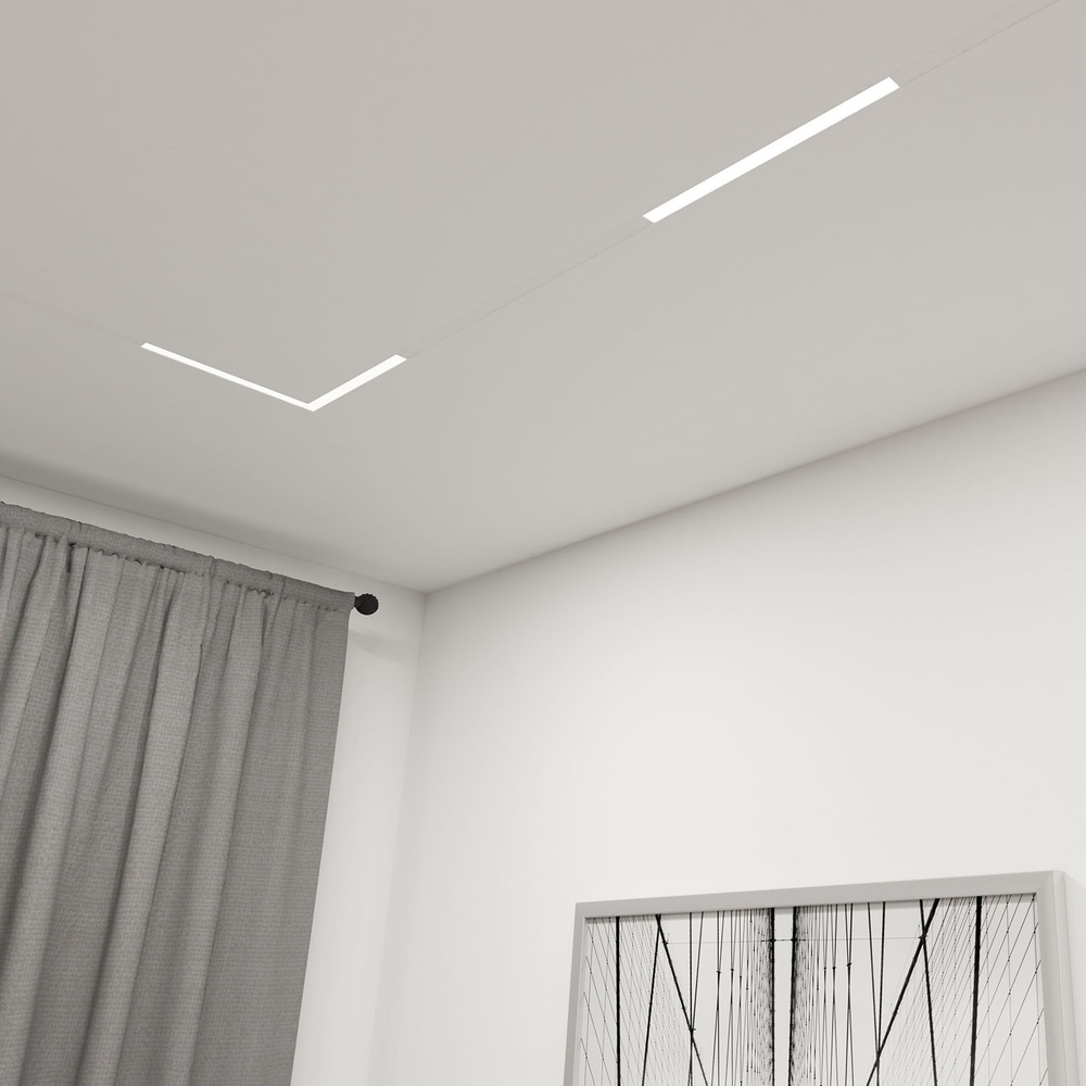 DK8004-CONN-WH Трековый светильник-коннектор SMART LINEAR, IP20, 18W, DIM, 3000K-6000K, белый