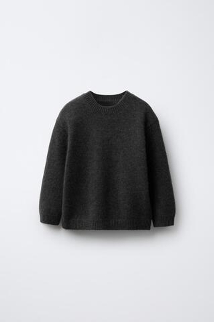 ZARA Х BENSIMON ® ТРИКОТАЖНЫЙ СВИТЕР, ТЕМНЫЙ АНТРАЦИТ