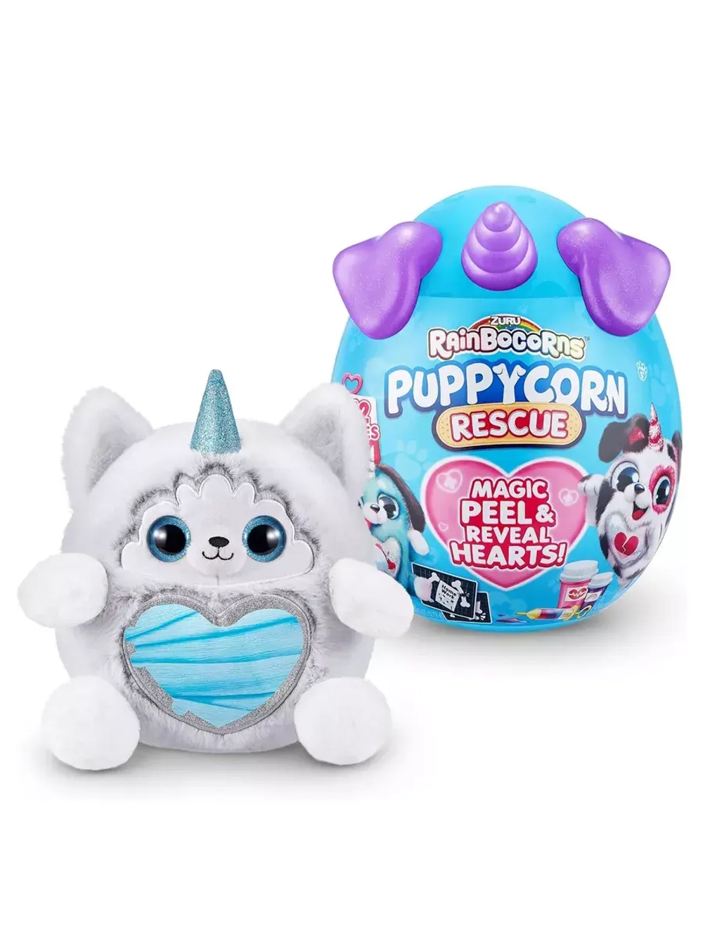 Мягкая игрушка сюрприз яйцо Rainbocorns Puppycorn Rescue