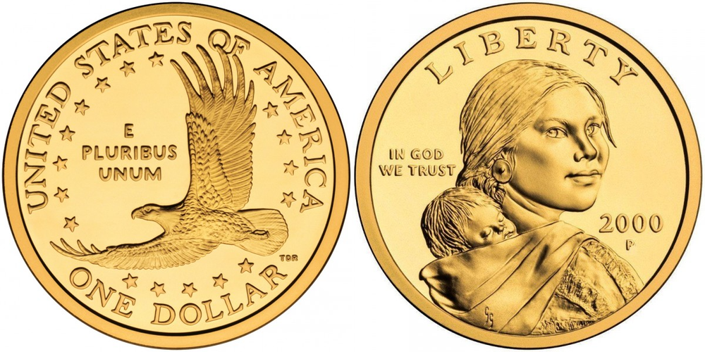 США 1 доллар, 2000 Доллар Сакагавеи