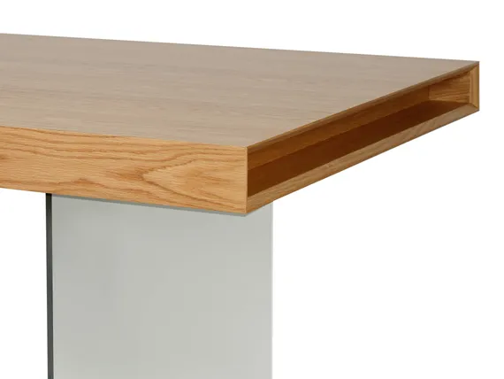 Обеденный стол Somerset 200x100 см, шпон дуба, ножка из стекла