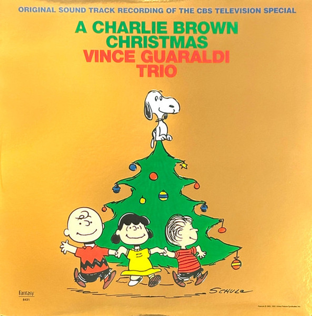 Vince Guaraldi - A Charlie Brown Christmas - Gold Foil Sleeve + Red Translucent LP