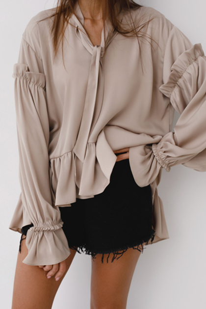 Блузка «Романтик» (бежевый)