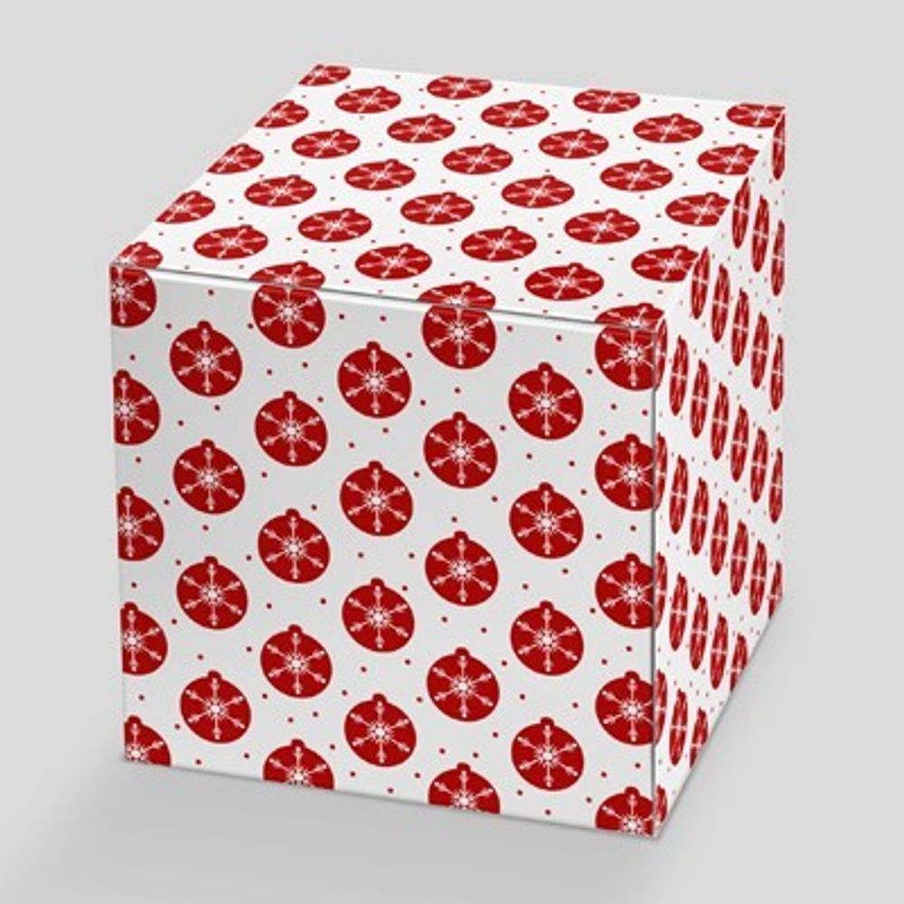 Подарочная коробка для кружки красно-белая &quot;Новый год&quot;