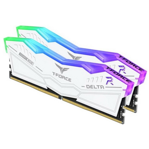 Модуль памяти DIMM DDR5 32Gb, 7800Mhz, 2x16Gb, Team Group T-FORCE Delta RGB White (FF4D532G7800HC38DDC01)