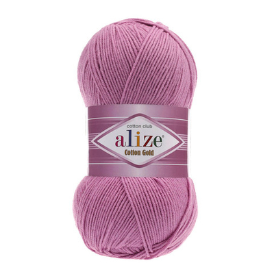 Пряжа Alize (Ализе) Cotton Gold / уп.5 мот. по 100 г, 330м, 098 розовый A