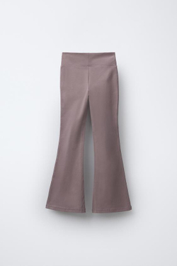 ZARA РАСКЛЕШЕННЫЕ ЛЕГИНСЫ, ПУДРОВО-РОЗОВЫЙ