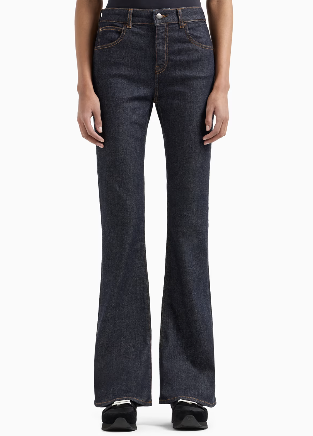 Женские джинсы Emporio Armani J47 Slim Fit из мерсеризованного денима