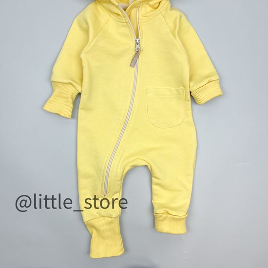 Комбинезон из футера "Simple" Банановый