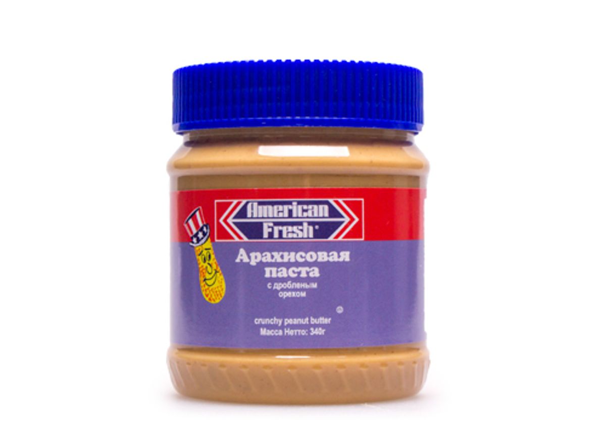 Паста арахисовая American Fresh с дробленым орехом, 340г