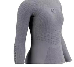 Футболка Женская с длинным рукавом On/Off Grey